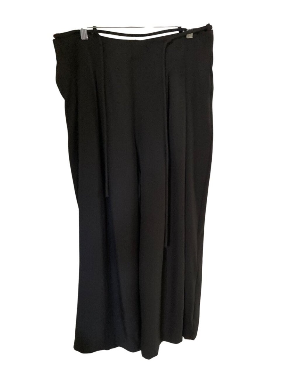 N by NANCY Palazzo Pants with Cord Belt Waist Black  NWT